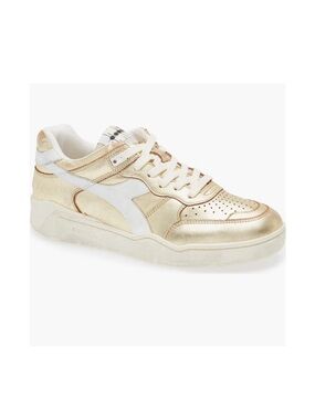 Diaspora B.560 Cherie Metallic Sneaker women size US 9.5 men 8 NEW Whisper White
